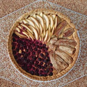 Tarte cuite aux fruits